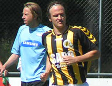 Jesper Duelund, Brønshøj Boldklub i kamp mod Søllerød-Vedbæk 8/6 2008 (foto: T. Brygger)