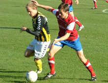 Nicklas Granzow, Brønshøj Boldklub, i kamp mod Vestsjælland på Tingbjerg 15. oktober 2011 (foto: S. Lillie)