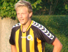 Martin Jürgensen i en træningskamp for Brønshøj Boldklub mod Hvidovre i juili 2010 (foto: T. Brygger)